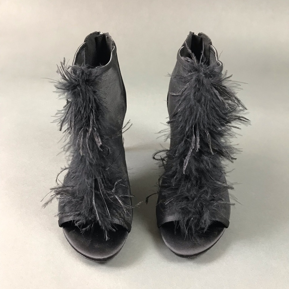 Kenneth Cole Reaction Feather Peep Toe Booties